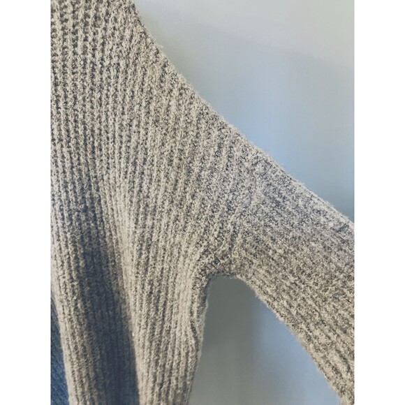 Dreamers Womens Fuzzy Cardigan Gray Sweater Size M/L - Picture 6 of 8